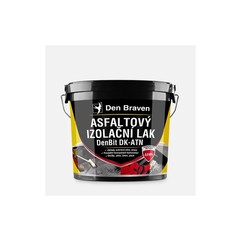 Den Braven Asfaltový izolační lak DenBit DK - ATN, kbelík 4,5 kg, černý Cenově Výhodný
