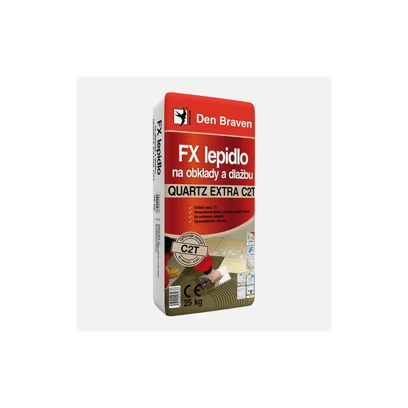 Den Braven FX lepidlo na obklady a dlažbu QUARTZ EXTRA C2T, pytel 25 kg Akce