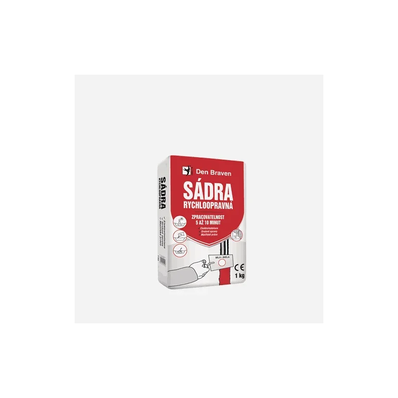Nejprodávanější Den Braven Sádra rychloopravná, sáček 1 kg, bílá
