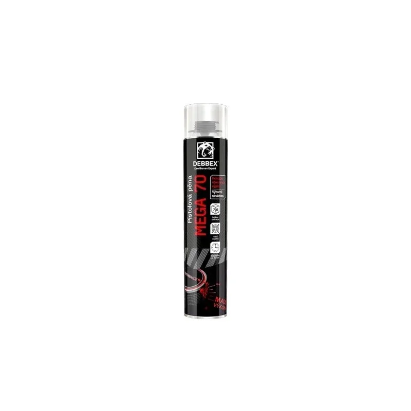 Autentický Den Braven Pistolová pěna MEGA 70, pistolová dóza 870 ml, žlutá