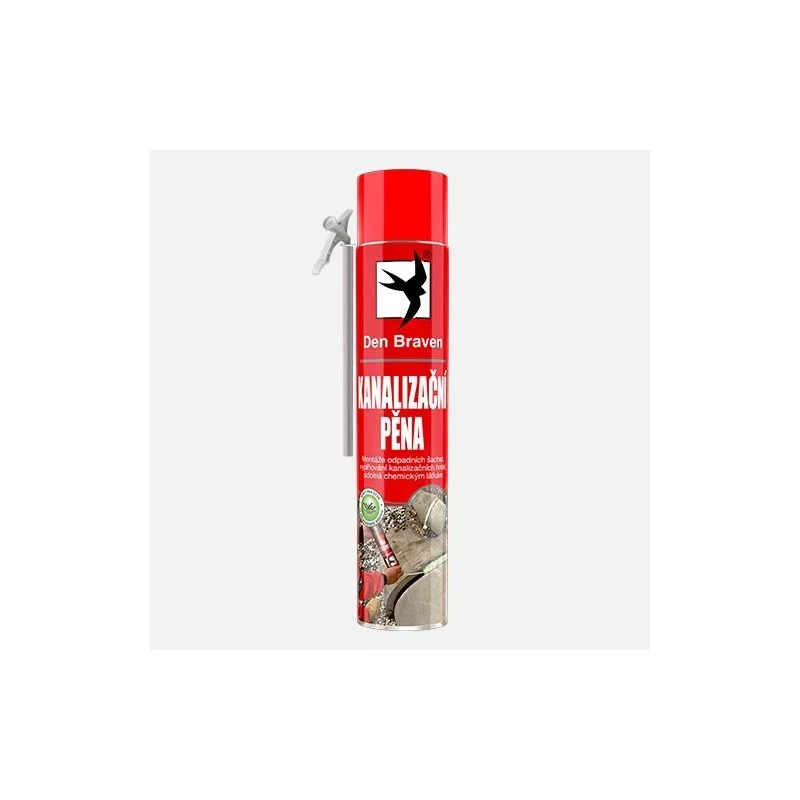 Den Braven Kanalizační pěna, trubičková dóza 750 ml, zelená Zlevněný