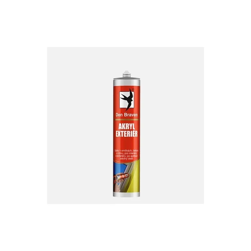 Den Braven Akryl Exteriér, kartuše 310 ml, šedá Vysoce Kvalitní