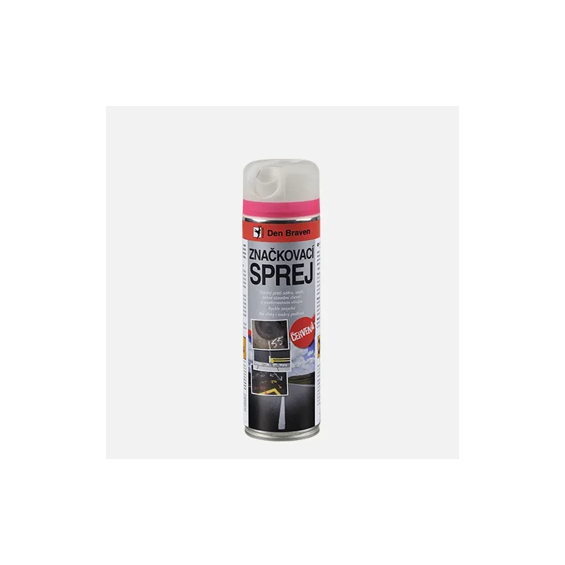 Den Braven Značkovací sprej, sprej 500 ml, červená Nejlepší Cena