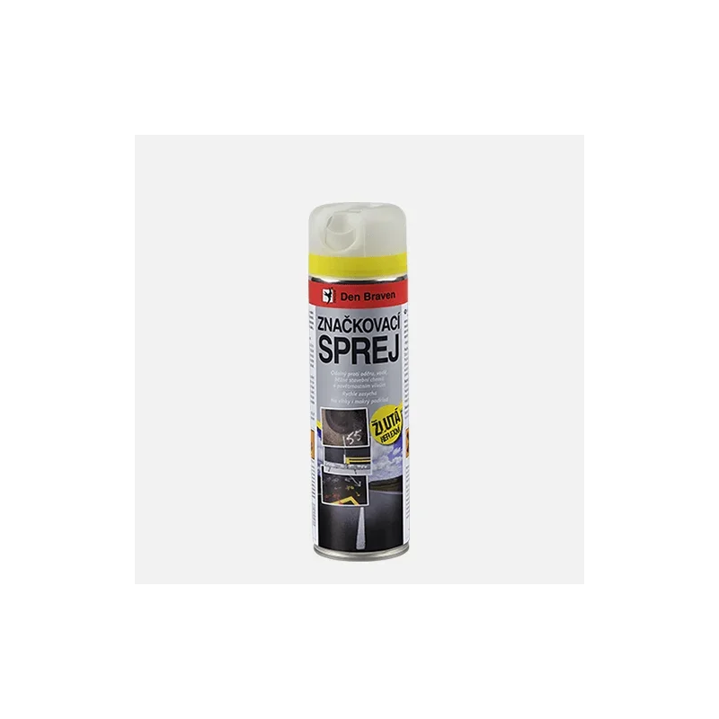 Den Braven Značkovací sprej, sprej 500 ml, žlutá-reflexní Značkový