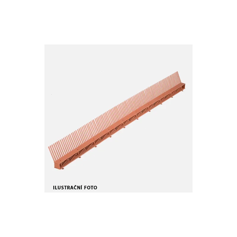 Hit Sezóny Den Braven Okapový hřeben s ventilační mřížkou COMB VENTI, 85 mm x 1000 mm, hnědý