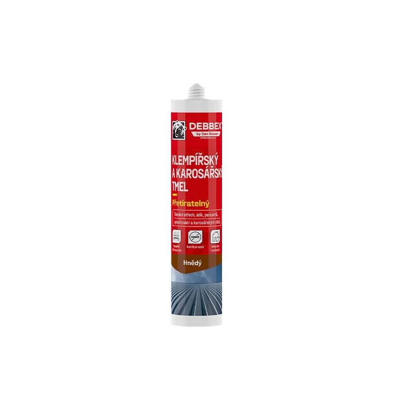 Den Braven Klempířský tmel, kartuše 310 ml, hnědý Vrácení Zdarma