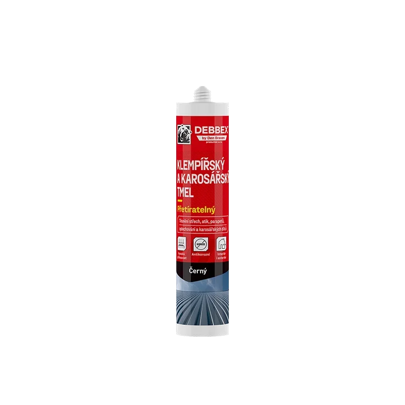 Den Braven Klempířský a karosářský tmel, kartuše 310 ml, černý Sleva