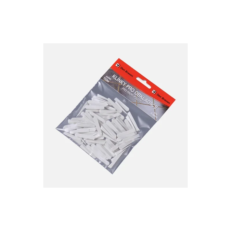 Top Prodej Den Braven Klínky pro obkladače, 0 - 4 mm, 100 ks