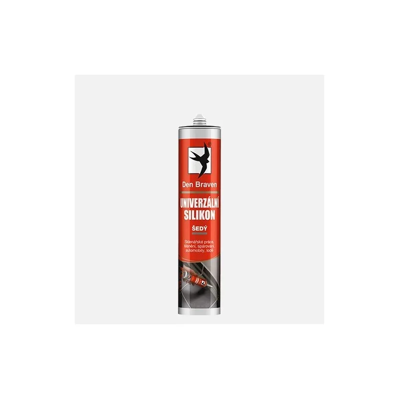 Den Braven Univerzální silikon, kartuše 280 ml, šedý Přímo Od Výrobce