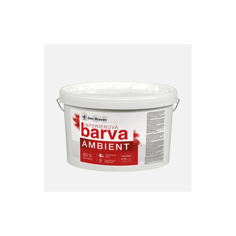 Den Braven Interiérová barva AMBIENT, kbelík 7,5 kg, bílá Finální Výprodej