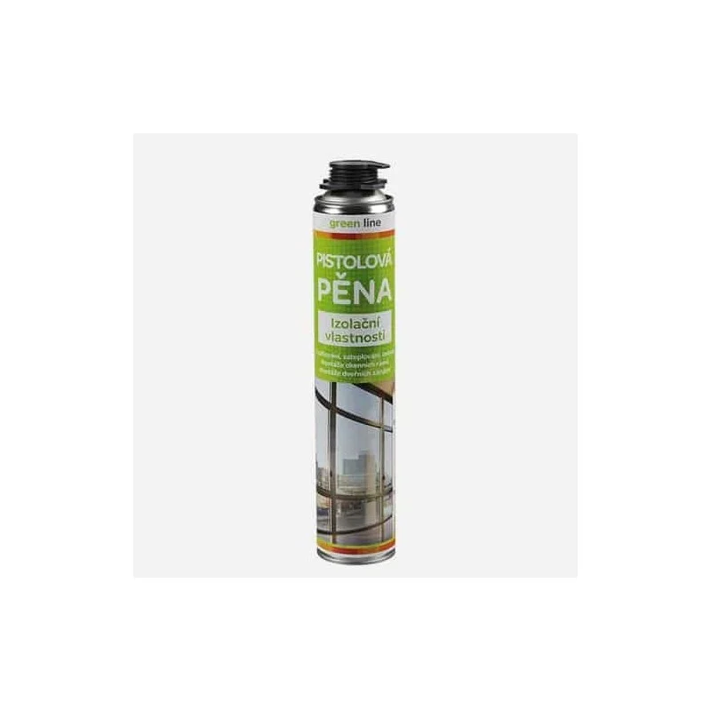 Tovární Cena Den Braven Pistolová pěna Green line, pistolová dóza 750 ml, žlutá
