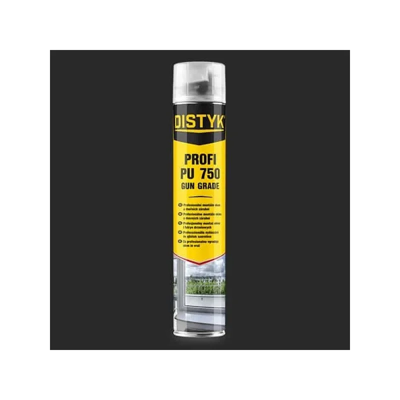 PISTOLOVÁ PĚNA Distyk / PROFI PU 750 GUN GRADE, pistolová dóza 750 ml, žlutá Cenově Výhodný