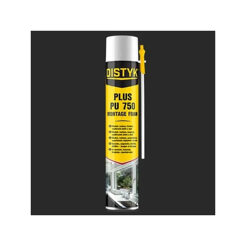MONTÁŽNÍ PĚNA Distyk / PLUS PU MONTAGE FOAM, trubičková dóza 300 ml, zelená Speciální Cena