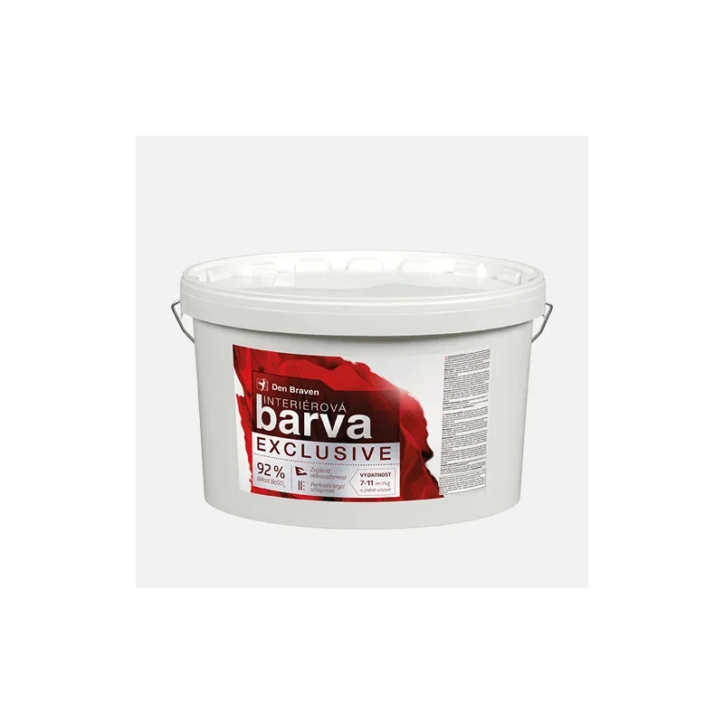 Výprodej Den Braven Interiérová barva EXCLUSIVE, kbelík 15 kg, bílá