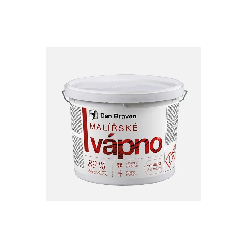 Vrácení Zdarma Den Braven Malířské vápno, kbelík 11 kg, bílé