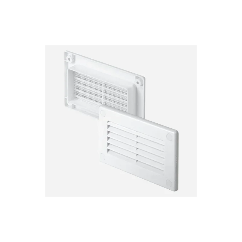 Vysoce Kvalitní Den Braven Ukončovací článek kanálu, 150 mm x 75 mm, s mřížkou, plastový, bílý