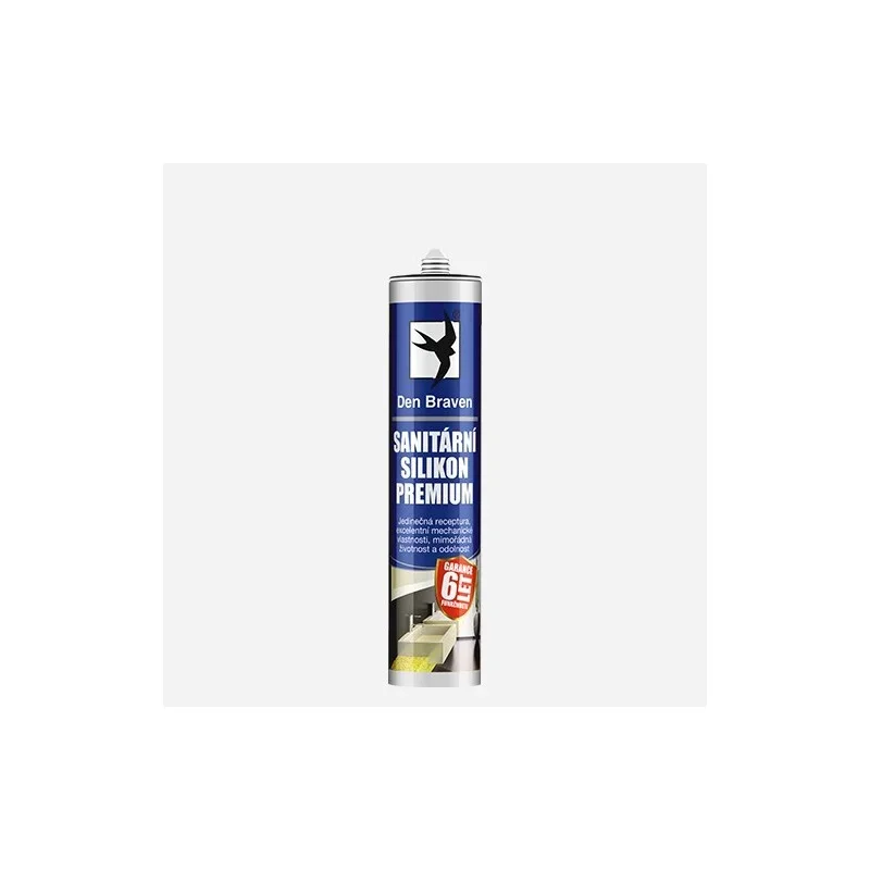 Expresní Doručení Den Braven Sanitární silikon PREMIUM, kartuše 280 ml, bílý
