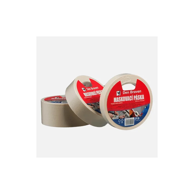 Novinka Den Braven Maskovací krepová páska 60 °C, 19 mm x 50 m
