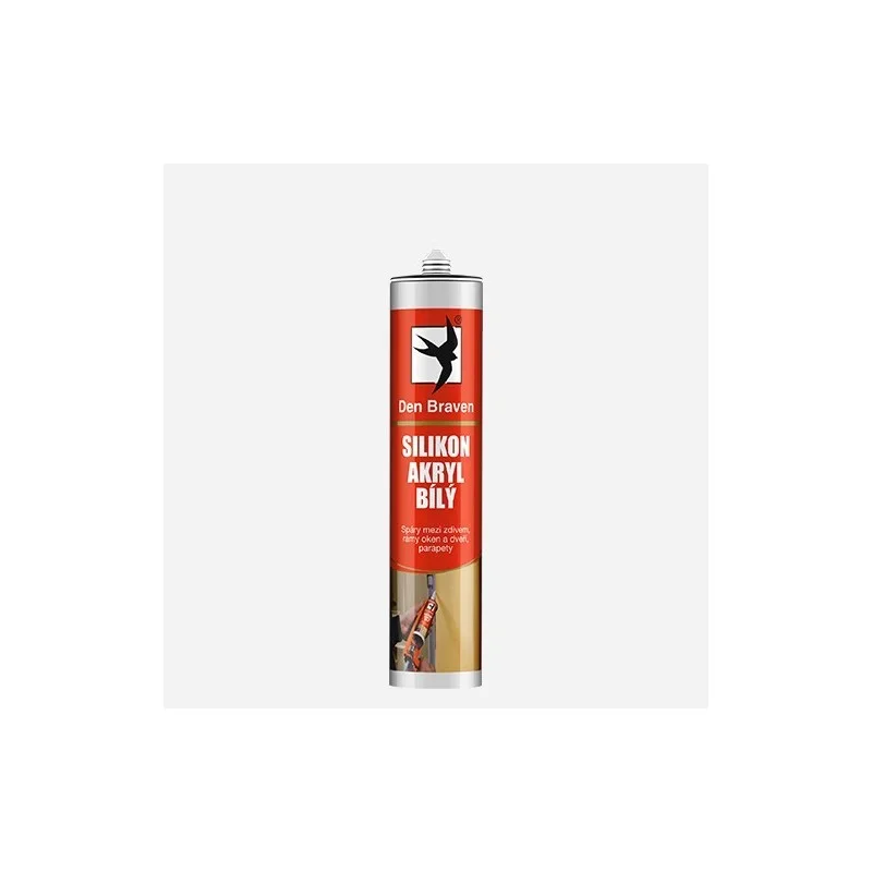 Ověřený Den Braven Silikon akrylový tmel, kartuše 280 ml, bílá