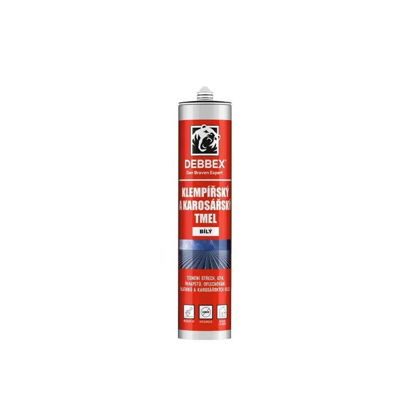 Aktuální Den Braven klempířský a karosářský tmel, kartuše 310 ml, bílý