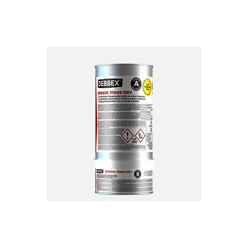 Den Braven EPOXIN F1000 DRY, sada plechovek 4,04 kg, transparent Doprava Zdarma