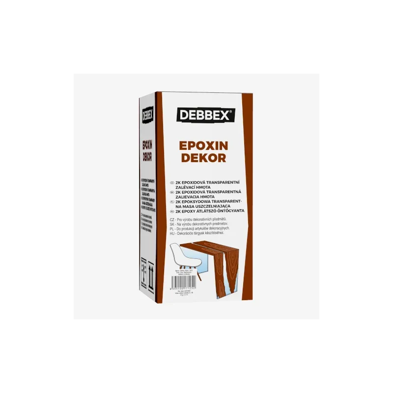 Koupit Online Den Braven EPOXIN DEKOR – Zalévací hmota, sada plechovek v krabici 4 kg, čirá