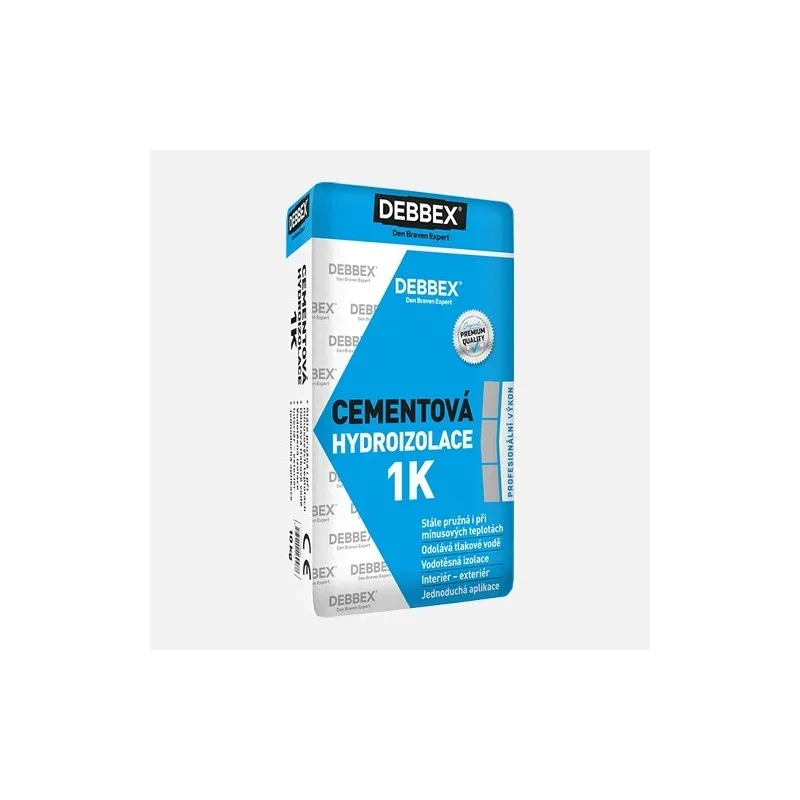 Den Braven Cementová hydroizolace 1K, pytel 9 kg, šedá Kup Teď