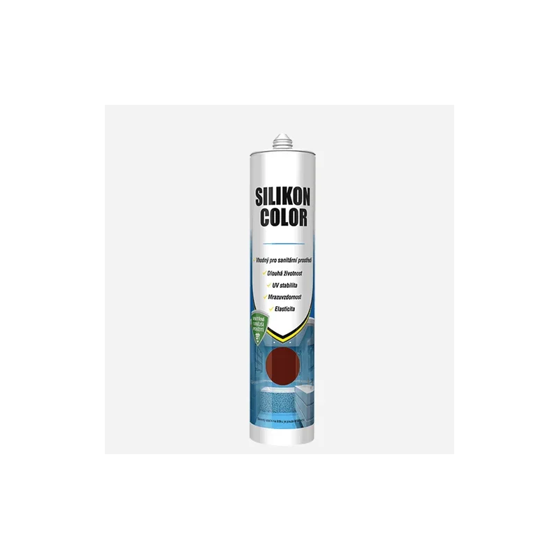 Den Braven Silikon COLOR, kartuše 280 ml, světle hnědá Zlevněný