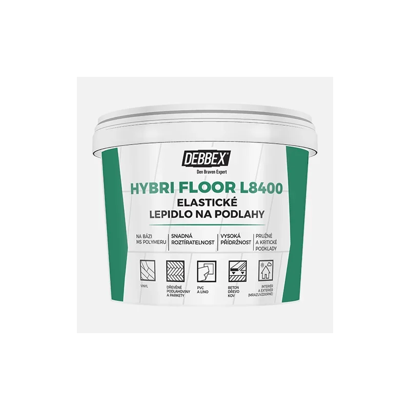 Pouze Dnes Den Braven Elastické lepidlo na podlahy HYBRI FLOOR L8400, kbelík 5 kg