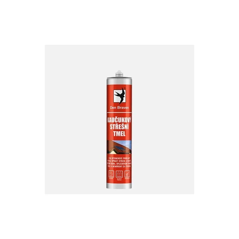 Aktuální Den Braven Kaučukový střešní tmel, kartuše 280 ml, hnědá