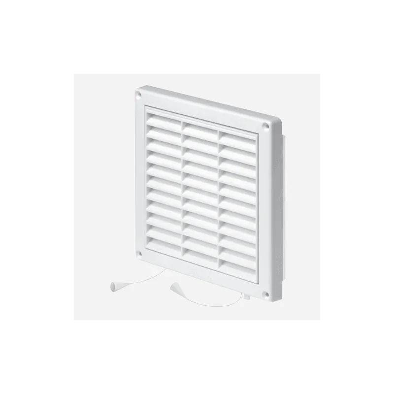 Zlevněný Den Braven Mřížka větrací s rámem a žaluzií, 130 mm x 130 mm, plastová, bílá