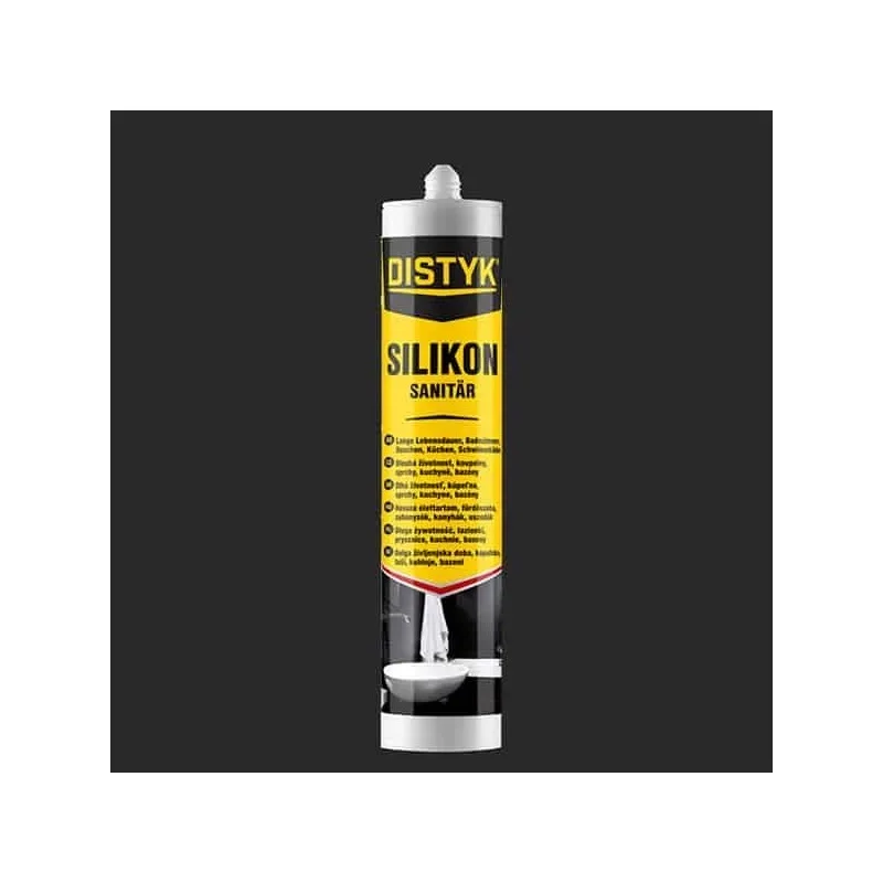 Cenově Výhodný SANITÁRNÍ SILIKON Distyk / SILIKON SANITÄR, kartuše 280 ml, bílá