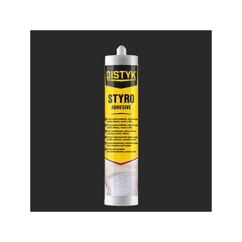 LEPIDLO NA POLYSTYREN Distyk / STYRO ADHESIVE, kartuše 310 ml, bílá Ověřený