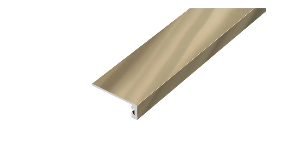 Výprodej AP26/1 ukončovací lišta samolepící, hliník elox champagne, 8 mm, 2,7 m