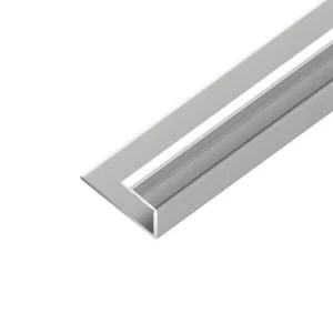 Značkový AP27/9 ukončovací lišta, pro laminát, hliník elox stříbro, 8,8 mm, 2,7 m