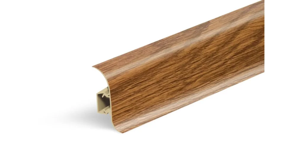 Přímo Od Výrobce AP28 soklová lišta NGF56, PVC tasmánské dřevo, 56 mm, 2,5 m