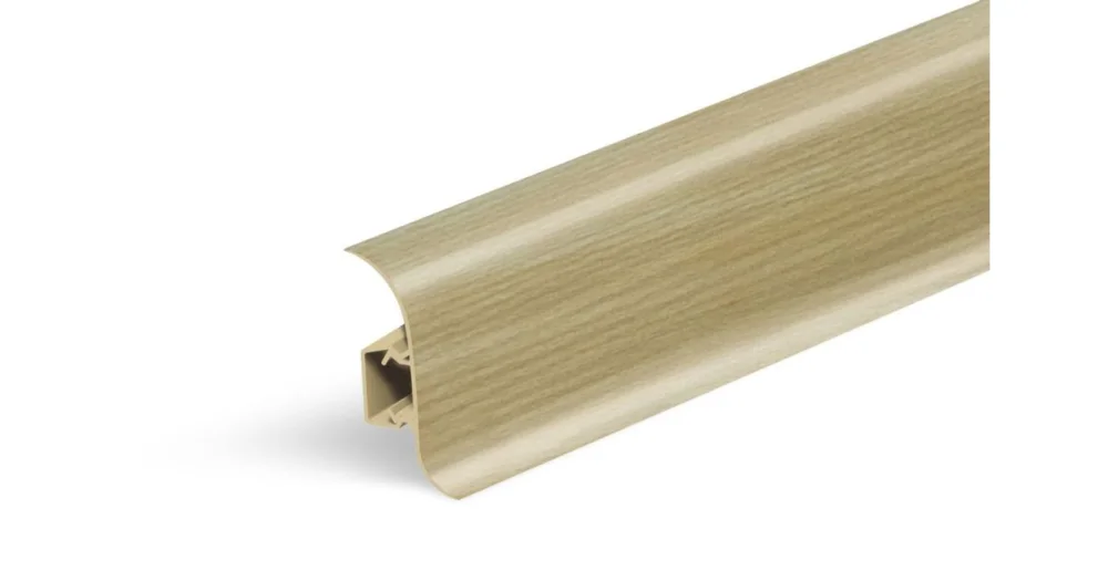 AP28 soklová lišta NGF56, PVC popelavě pastelová, 56 mm, 2,5 m Akce