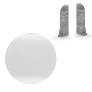 Značkový AP28 koncovka L+P k liště NGF56, PVC bílá, 56 mm, 1 pár