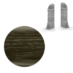 Značkový AP28 koncovka L+P k liště NGF56, PVC dub pálený, 56 mm, 1 pár