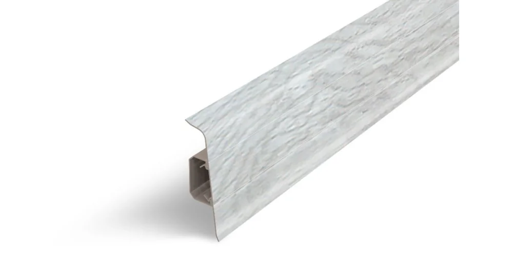 Finální Výprodej AP28/1 soklová lišta SG75, PVC Dub alpský, 75 mm, 2,2 m