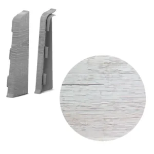 Akční Cena AP28/1 koncovka L+P k soklové liště SG75, PVC Teak avanit, 1 pár