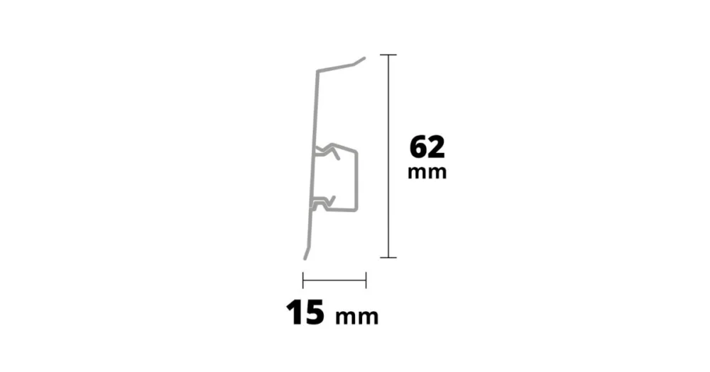 Odeslání Ihned AP31 soklová lišta NG62, PVC chateau, 62 mm, 2,2 m