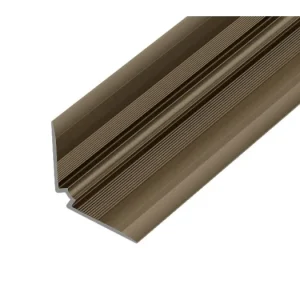 Akční Nabídka AP45/1 schodová lišta vnitřní vrtaná, hliník elox bronz, 25x25mm, 2,5 m, 3 mm