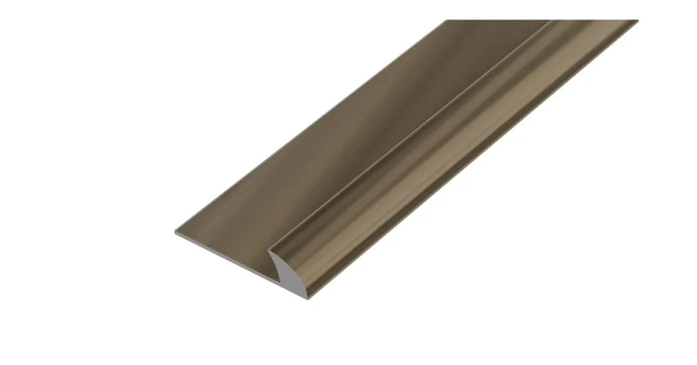 Výprodej AP46 lemovací lišta obloučková, hliník elox bronz, 2 mm, 2,7 m