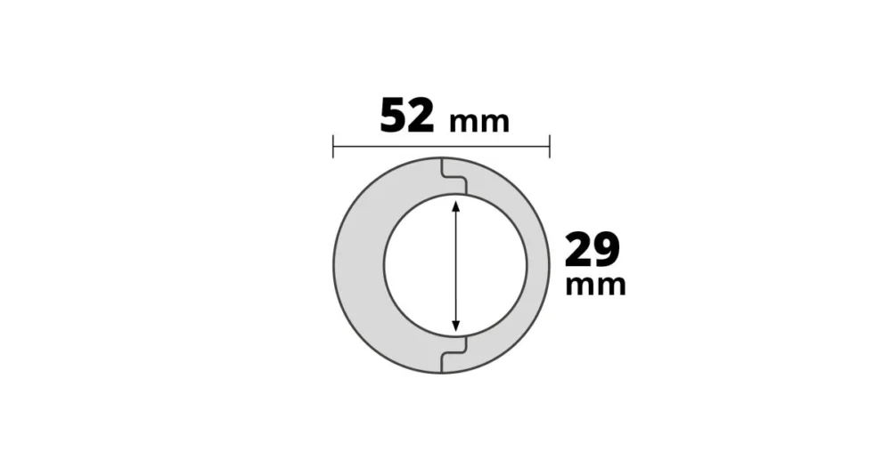 AP54 rozeta, PVC buk tm., průměr: 29 mm, 2 ks Přímo Od Výrobce
