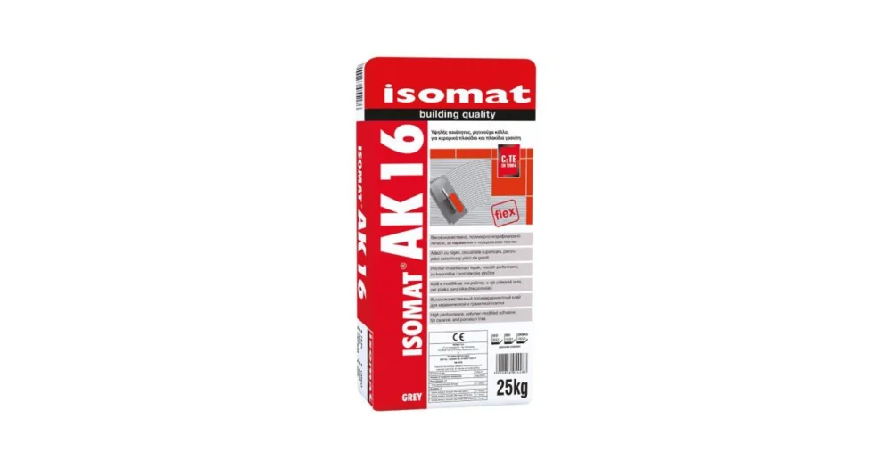 ISOMAT AK 16 Polymerové lepidlo C2 TE, šedá, 25 kg Vysoce Kvalitní