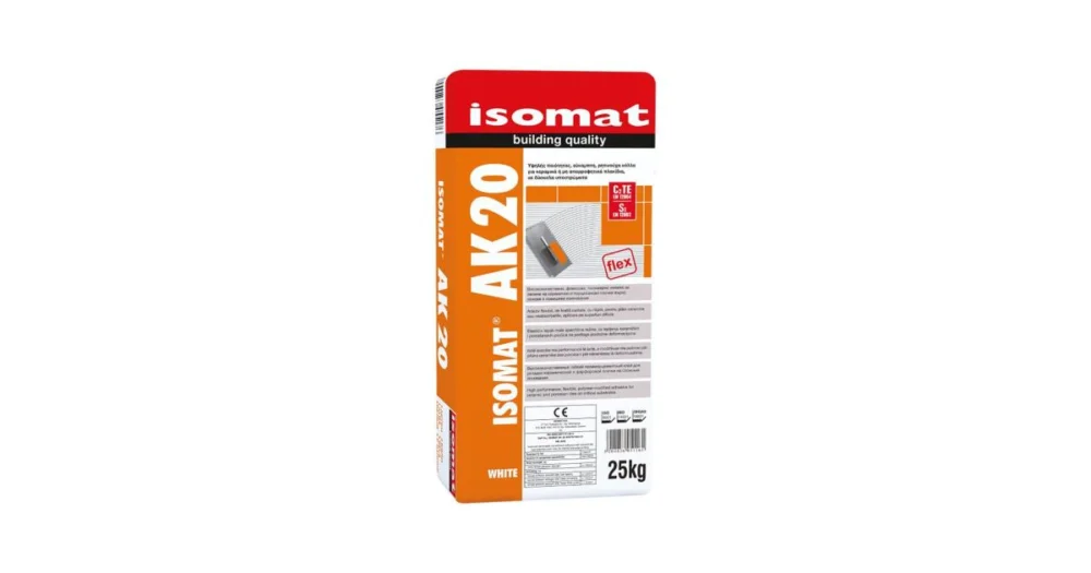 Novinka ISOMAT AK 20 lepidlo polymerové flexibilní C2 TE S1
