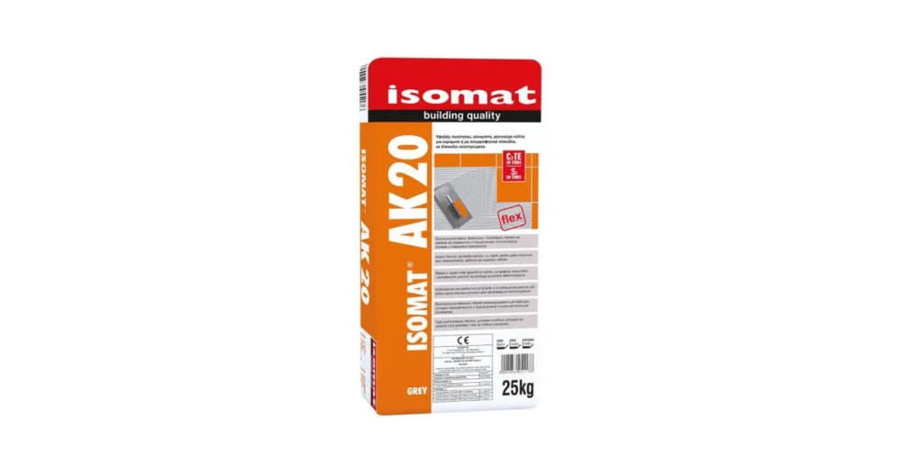 Výprodej ISOMAT AK 20 Flexibilní polymerové lepidlo C2 TE S1, šedá, 25 kg