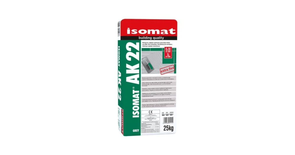 ISOMAT AK 22 Flexibilní polymerové lepidlo C2 TE S1, šedá, 25 kg Doprava Zdarma