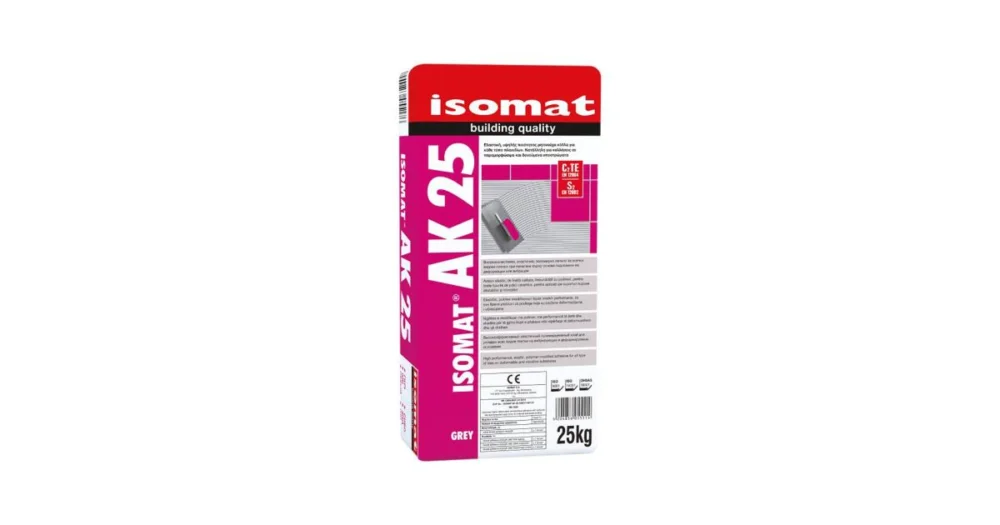 ISOMAT AK 25 Flexibilní polymerové lepidlo C2 TE S2, šedá, 25 kg Finální Výprodej